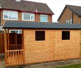 Shed and Summerhouse Bespoke Building Side View